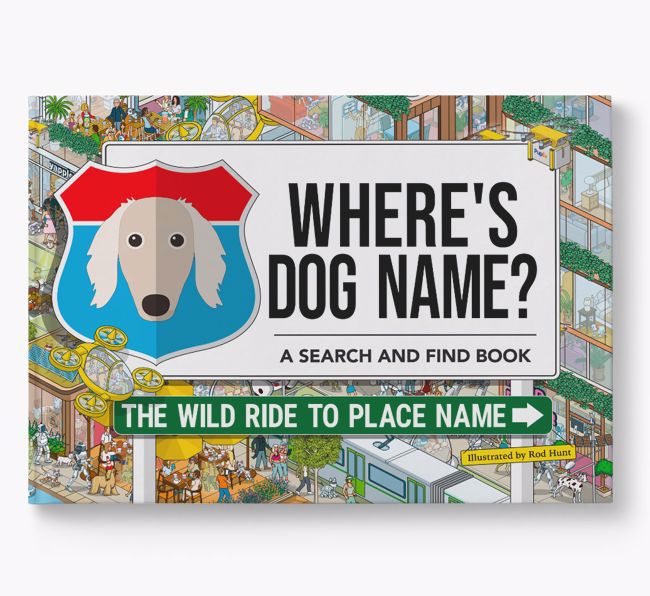 Personalised Saluki Book: Where's Dog Name? Volume 3